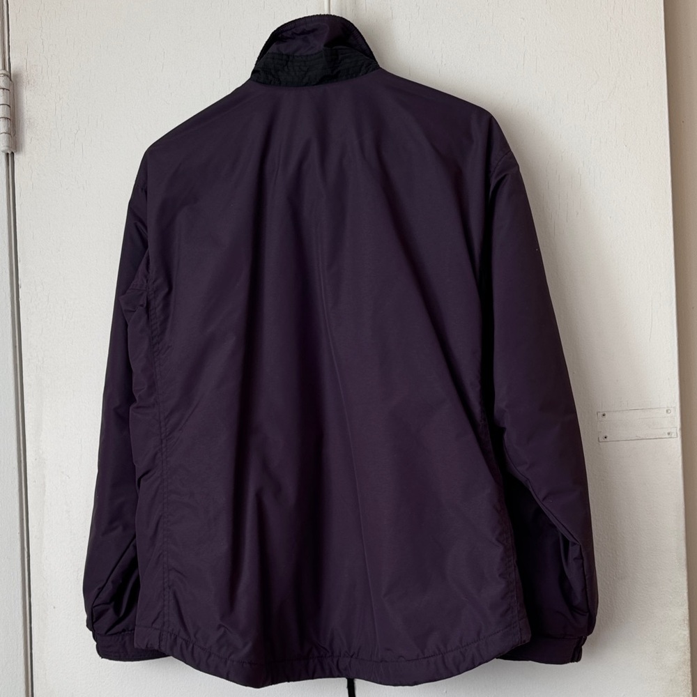 Columbia Women's Fleece Lined Dark Purple Sporty Windbreaker jacket - Picture 5 of 10